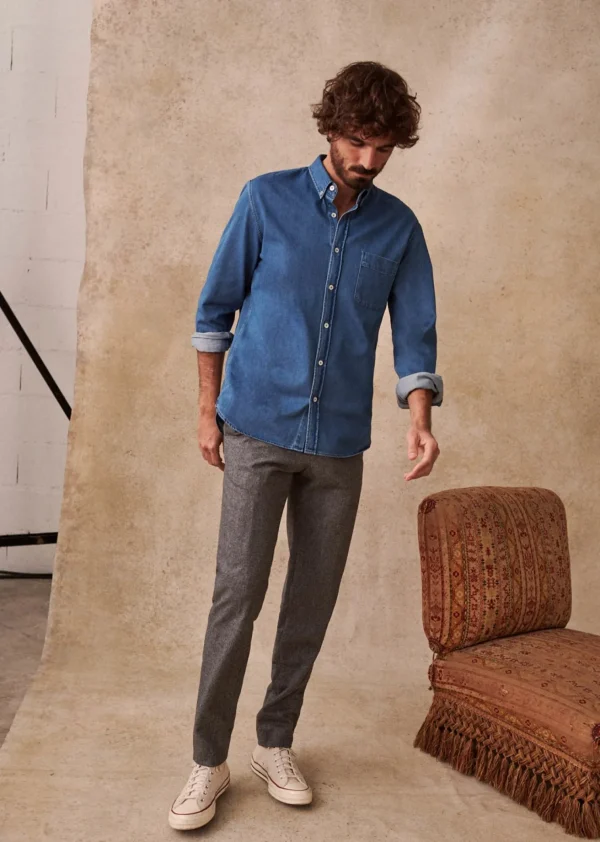 Sezane Hemd Miles< Denim-Hemden | Denim