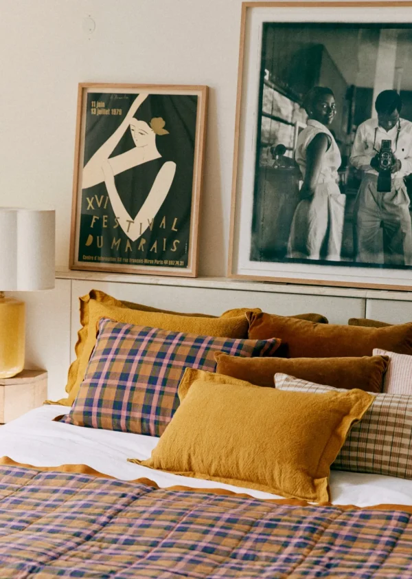 Sezane Kissen Gewebte Madras -  Großes Modell< Textilien